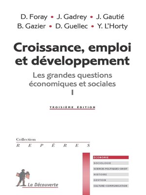 cover image of Croissance, emploi et développement